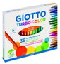 Giotto Turbo Color Estuche de 36 Rotuladores Surtidos con Punta de 2,8 mm
