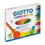 Giotto Turbo Color Estuche de 36 Rotuladores Surtidos con Punta de 2,8 mm
