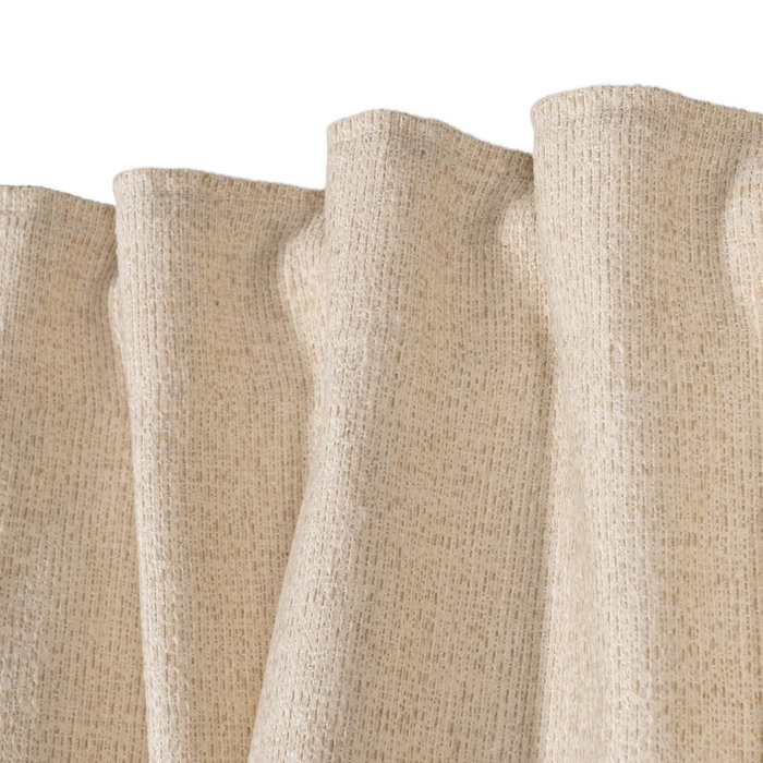 Cortina Crudo Poliester Decoración 140 X 260 cm (Set de 2)