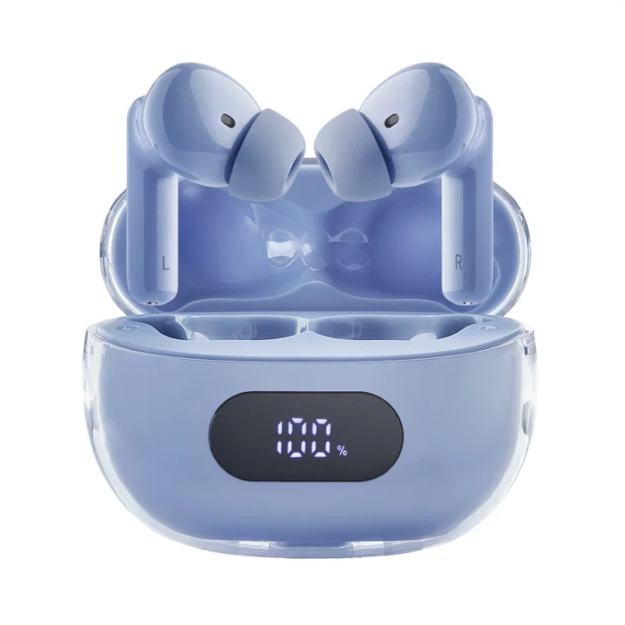 Intenso T315AE Auriculares True Wireless (TWS) In-Ear Bluetooth 5.4 con Cancelación Activa de Ruido (ANC) y Cancelación de Ruido en Llamadas (ENC) - Azul