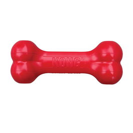 Kong Goodie Bone Rojo M, Juguete para Perros, Caucho Natural, Rellenable, con Goodie Grippers