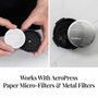 Aeropress flow control filter cap tapa para cafetera negra
