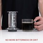 Aeropress flow control filter cap tapa para cafetera negra