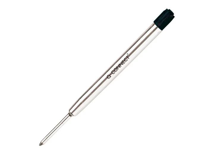 Q-connect Recambio Bolígrafo Negro Tipo Parker 0.7mm Cuerpo Metálico Recargable
