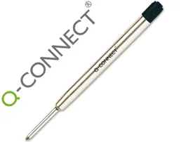 Q-connect Recambio Bolígrafo Negro Tipo Parker 0.7mm Cuerpo Metálico Recargable