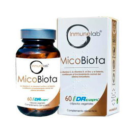 INMUNELAB Micobiota 60 Cap. Complemento Alimenticio Probióticos para Sistema Digestivo e Inmune Vegano