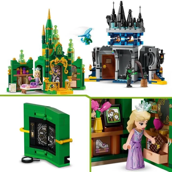 LEGO Wicked 75689 Ciudad Esmeralda y Castillo Kiamo Ko Juguete de Construcción para Niños de 9 años