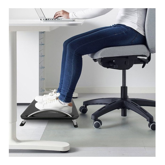 Techly ICA-FR 13 Reposapiés Ajustable Negro