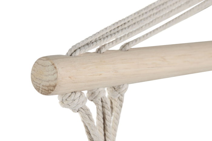 DKD Home Decor Silla Colgante Algodón Abeto Blanco