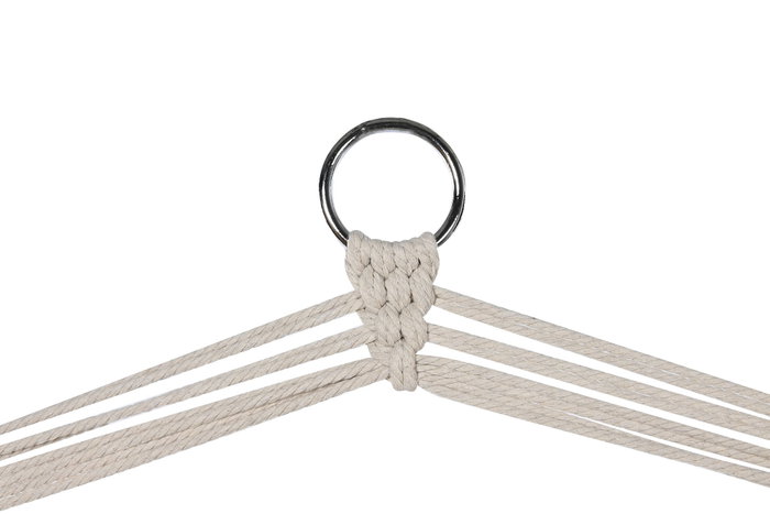 DKD Home Decor Silla Colgante Algodón Abeto Blanco