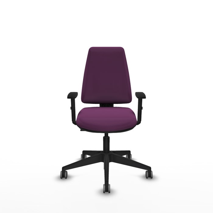 PIQUERAS Y CRESPO Silla de oficina Elche Morada con mecanismo Contacto permanente