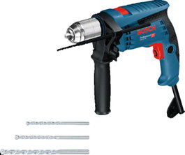 BOSCH Taladro Percutor Professional GSB 13 RE con Maleta y Set de Brocas