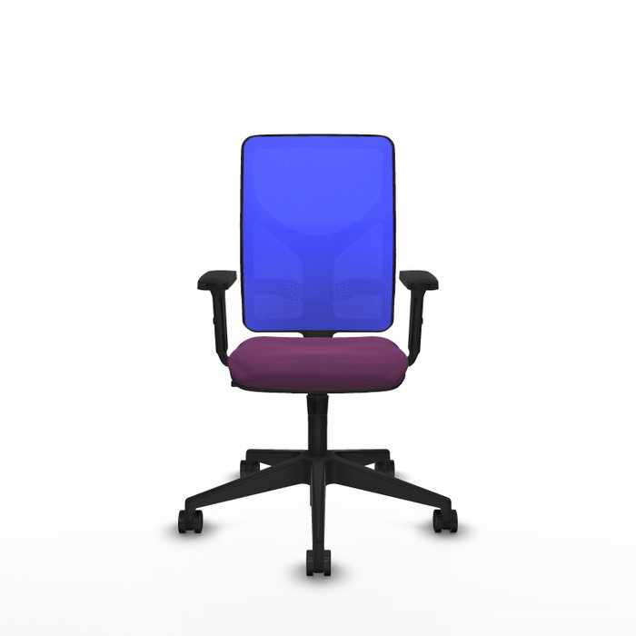 PIQUERAS Y CRESPO Silla de oficina Motilla con Mecanismo Sincro, Morado y Azul
