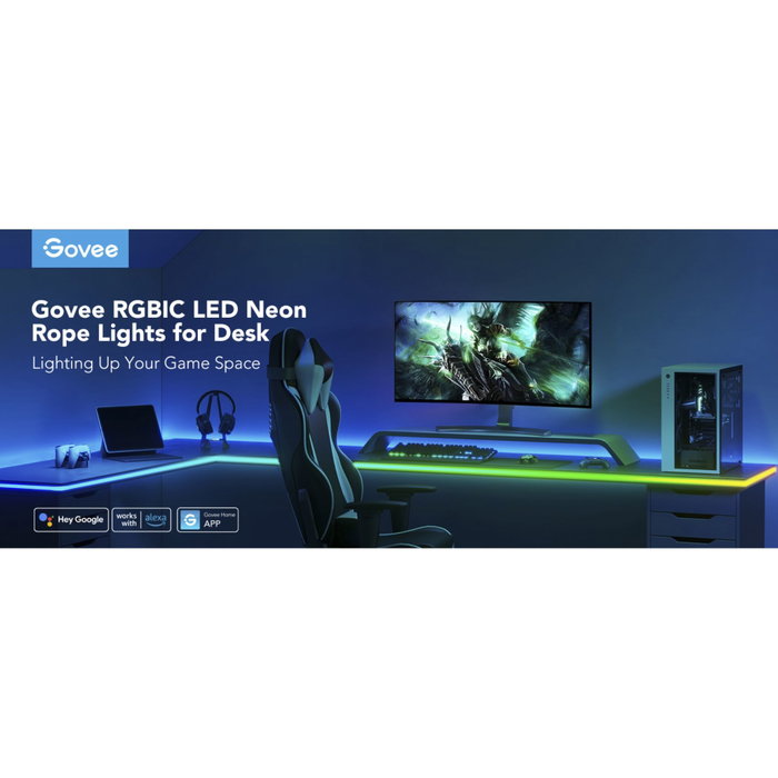 Govee Neon Gaming Table Light 2m Multicolor Govee Neon Gaming Table Light 2m Multicolor