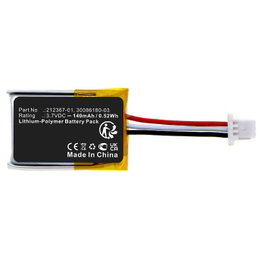 CoreParts Batería 3.7V 140mAh Negra para Plantronics C565, CS540, CS540A, Savi CS540, Savi CS540A