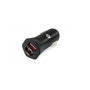 Conceptronic Carden04B Adaptador de Coche USB Dual 4.8A 24W para Tablets y Smartphones - Cargador 2 Puertos con LED para Encendedor 12V/24V