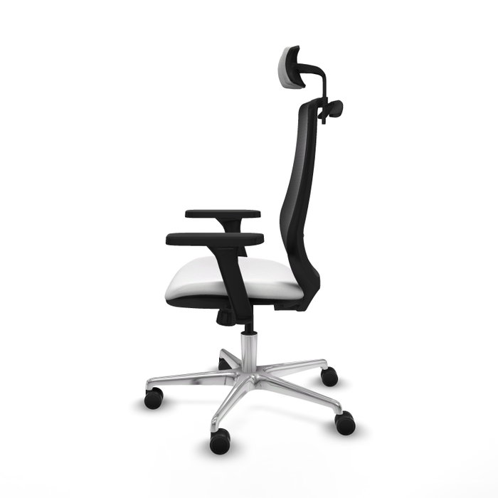 PIQUERAS Y CRESPO Silla de oficina Mardos con mecanismo Sincro, Blanco y Negro PIQUERAS Y CRESPO Silla de oficina Mardos con mecanismo Sincro, Blanco y Negro