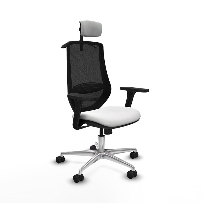 PIQUERAS Y CRESPO Silla de oficina Mardos con mecanismo Sincro, Blanco y Negro PIQUERAS Y CRESPO Silla de oficina Mardos con mecanismo Sincro, Blanco y Negro