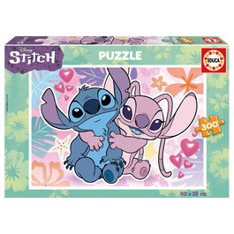 Educa Puzzle 300 Piezas Stitch Y Angel 19964 +8 Años Disney