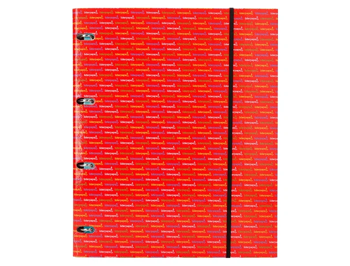 Liderpapel Carpeta con Recambio A5 Cuadro 5mm, 4 Anillas de 20mm, Forrada, 120 Hojas 80 g/m², Colores Surtidos (Azul, Blanco, Celeste, Naranja, Rojo, Verde)