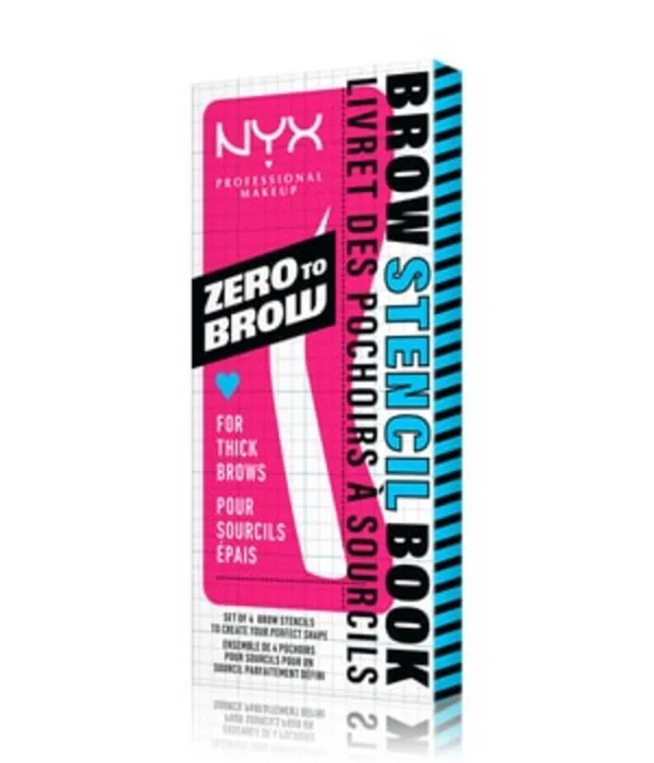 NYX Zero To Brow Eyebrow Stencils 4 Piezas para Cejas Gruesas NYX Zero To Brow Eyebrow Stencils 4 Piezas para Cejas Gruesas