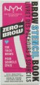 NYX Zero To Brow Eyebrow Stencils 4 Piezas para Cejas Gruesas