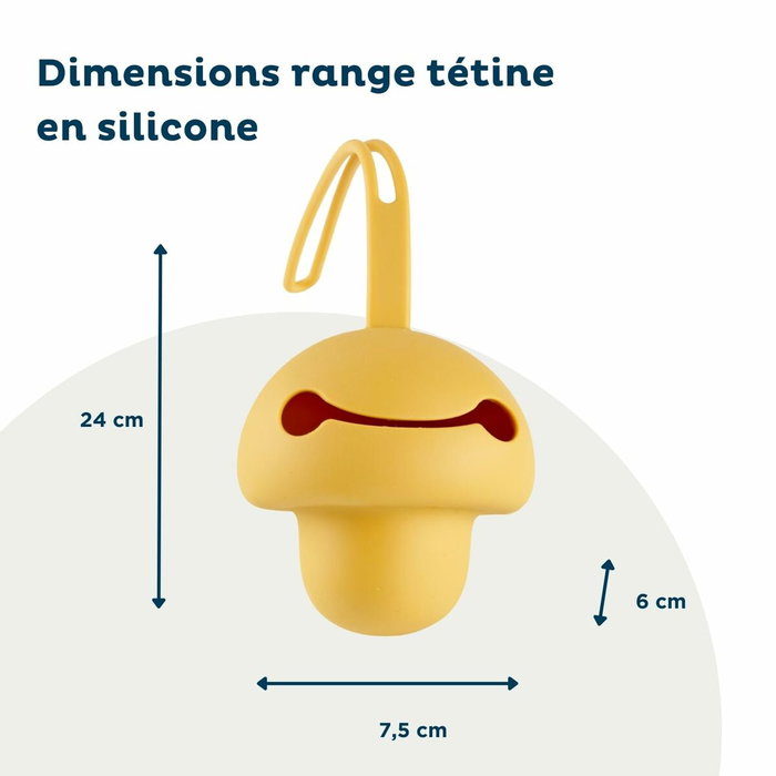 Thermobaby Portachupetes Amarillo Miel de Silicona