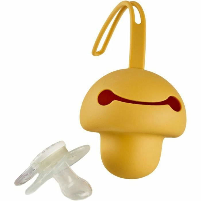 Thermobaby Portachupetes Amarillo Miel de Silicona