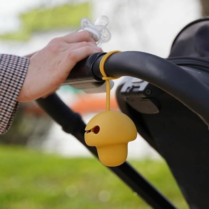Thermobaby Portachupetes Amarillo Miel de Silicona