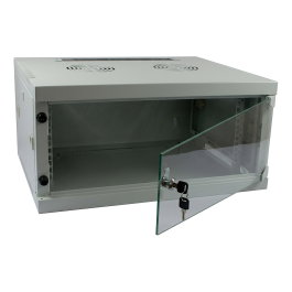 ALLNET Armario de red 19 pulgadas 12HE 1-teilig SMQ-Serie Gris claro