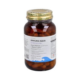 AMAR81 Immuno Aqua 90Cap. Complemento Alimenticio con Agua de Mar, Reishi, Zinc y Vitaminas C, D, E para el Sistema Inmune y Protección Celular