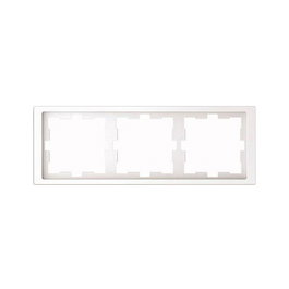MERTEN Marco para 3 enchufes blanco 22.3 x 8.1 cm