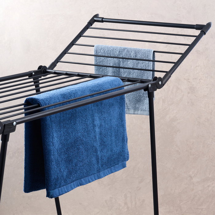 Day Tendedero Con Alas Negro Acero Al Carbono 18 Metros 60x175cm