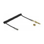 DeLOCK 85832 Cable de extensión de audio espiral 3,5 mm con adaptador de 6,35 mm, 2 m