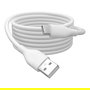 Digitus Cable USB 2.0 Tipo C a USB A de Silicona, 0.5m, Blanco