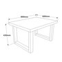Hanah Home Mn07-Ba Conjunto Muebles Oficina Modernos Nogal y Antracita