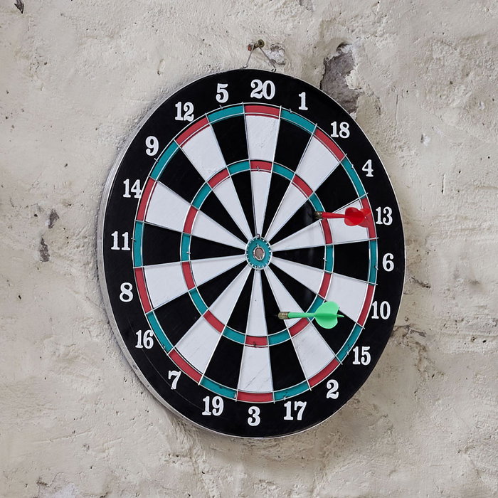 Mister Gadget Juego de Dardos con 4 Dardos de Metal Colección Vintage