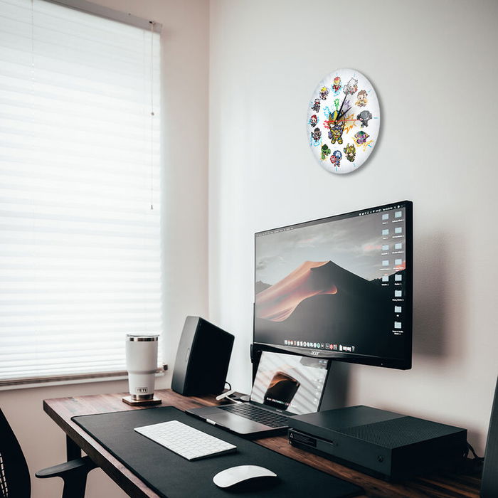 ERT GROUP Reloj de Pared Avengers Marvel, 30.5cm, Mecanismo Silencioso y Esfera Brillante