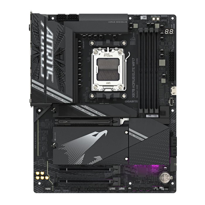Gigabyte Placa Base X870 Aorus Elite ATX, Chipset AMD X870, Socket AM5, DDR5, Wi-Fi 7, USB4