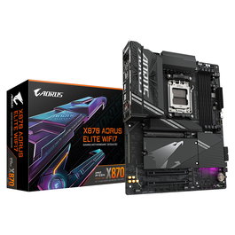 Gigabyte AM5 X870 Aorus Elite Wifi7 ATX Placa Base para AMD Ryzen 9000, Wifi 7, ATX
