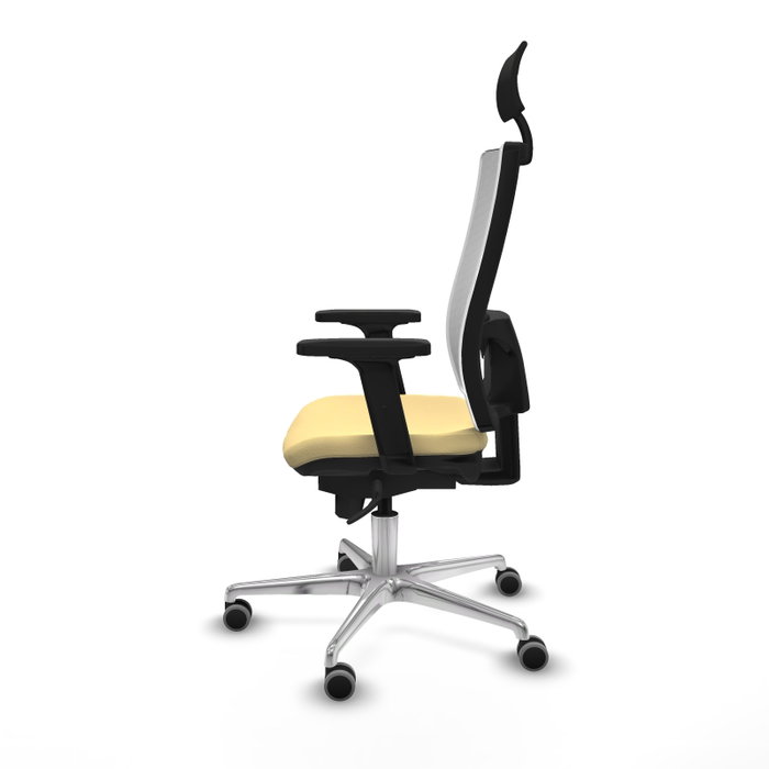 PIQUERAS Y CRESPO Silla de oficina Horna con Mecanismo Sincro, Crema y Blanco PIQUERAS Y CRESPO Silla de oficina Horna con Mecanismo Sincro, Crema y Blanco