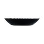 Luminarc Plato Hondo Bloom Negro de Vidrio Templado