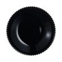 Luminarc Plato Hondo Bloom Negro de Vidrio Templado