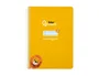 Liderpapel Cuaderno espiral Pautaguía A5 tapa blanda 40 hojas cuadro pautado 3mm color amarillo
