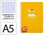 Liderpapel Cuaderno espiral Pautaguía A5 tapa blanda 40 hojas cuadro pautado 3mm color amarillo