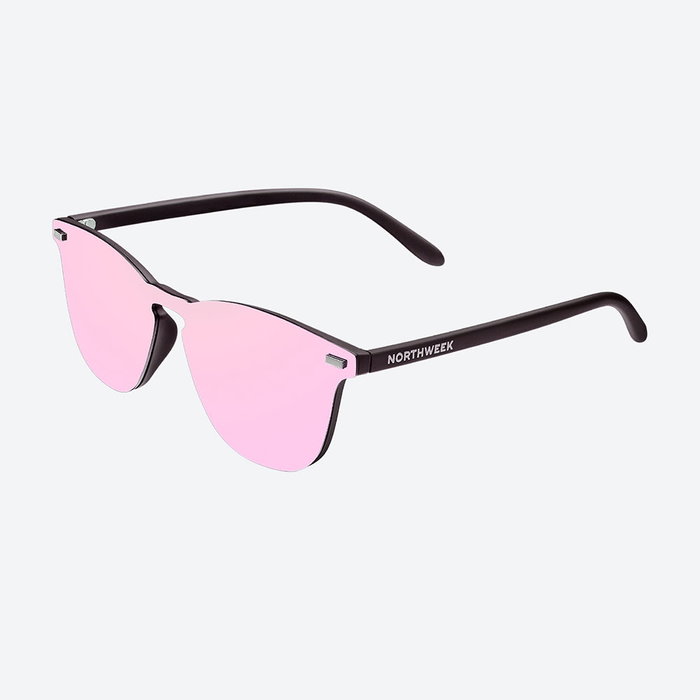 Northweek WALL PHANTOM BLACK - Gafas de Sol Polarizadas Unisex, Montura Negra con Cristales Rosa Gold, Forma Redonda, UV400 Northweek WALL PHANTOM BLACK - Gafas de Sol Polarizadas Unisex, Montura Negra con Cristales Rosa Gold, Forma Redonda, UV400