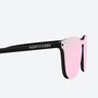 Northweek WALL PHANTOM BLACK - Gafas de Sol Polarizadas Unisex, Montura Negra con Cristales Rosa Gold, Forma Redonda, UV400