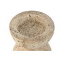 DKD Home Decor Portavelas Símil Mármol Beige 12x12x12,7 cm