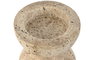 DKD Home Decor Portavelas Beige Magnesia 12 x 12.7 x 12 cm