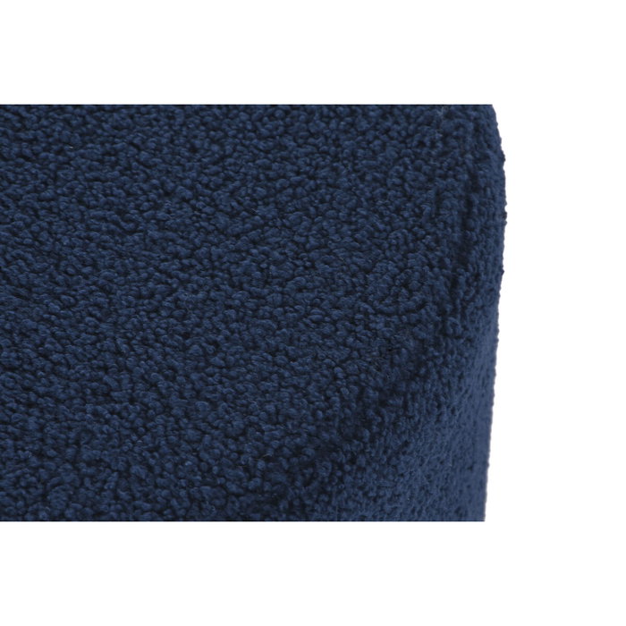 DKD Home Decor Reposapiés de Poliéster Azul 55x55x42 cm